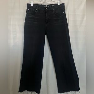 7 FOR ALL MANKIND Jeans Cropped Alexa in Night Rider Wash Women’s Sz. 32